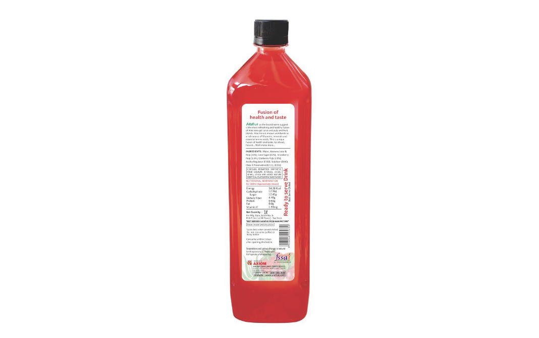 AloFrut Berries Aloevera + Berries Juice   Pack  1 litre